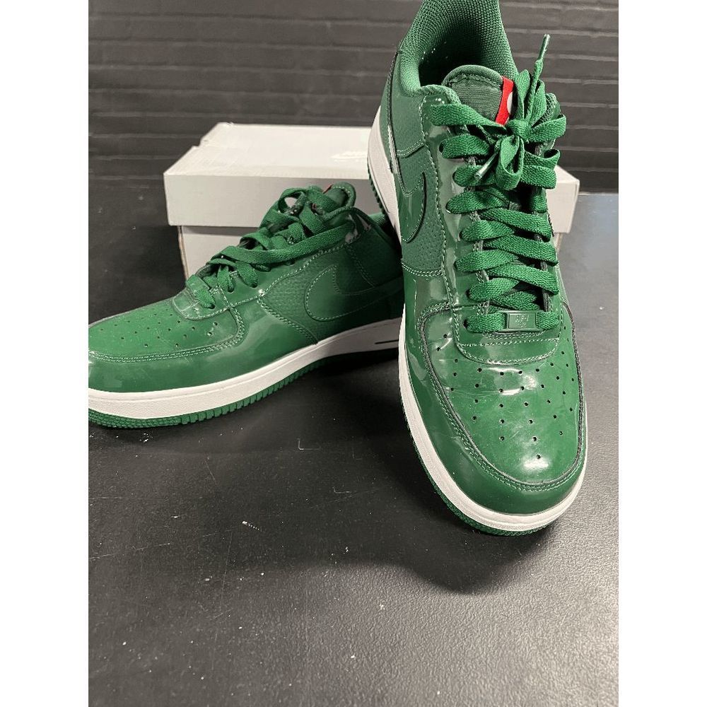 EUC Nike Air Force 1 Mid '07 Green Patent Leather Size 11